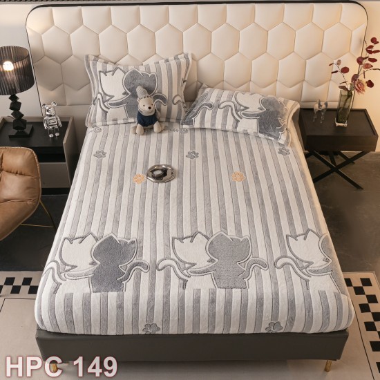 Husa de pat cocolino cu doua fete de perna (cod HPC149)