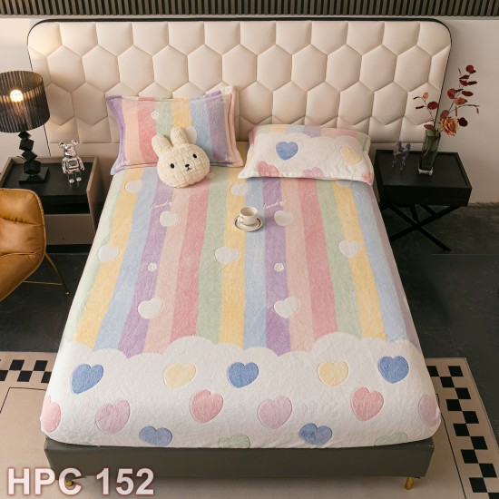 Husa de pat cocolino cu doua fete de perna (cod HPC152)