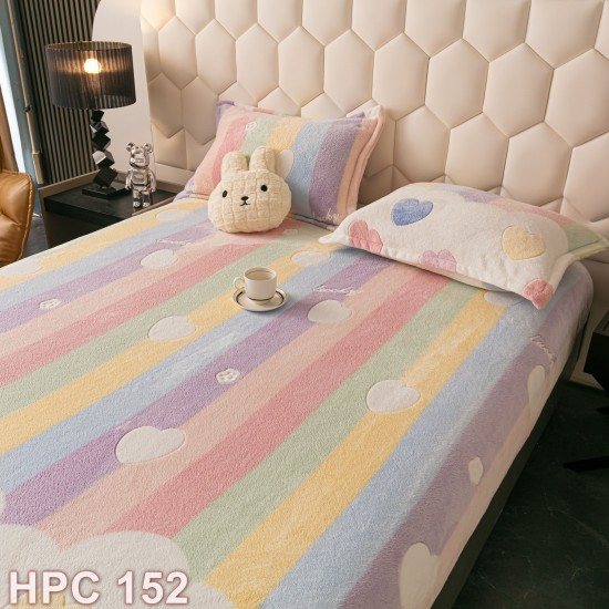 Husa de pat cocolino cu doua fete de perna (cod HPC152)