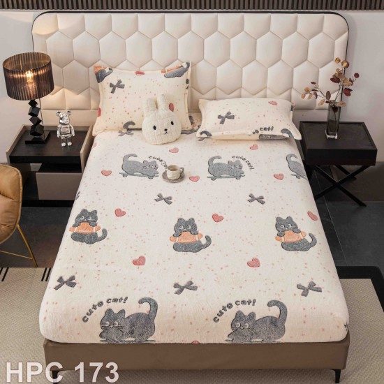 Husa de pat cocolino cu doua fete de perna (cod HPC173)