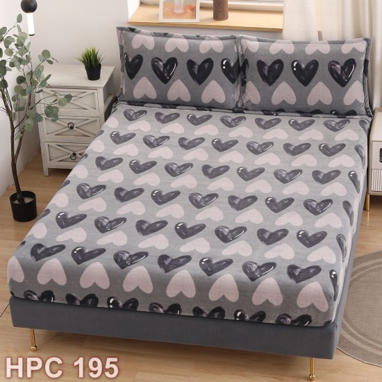 Husa de pat cocolino cu doua fete de perna (cod HPC195)