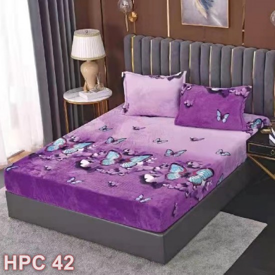 Husa de pat cocolino cu doua fete de perna (cod HPC42)