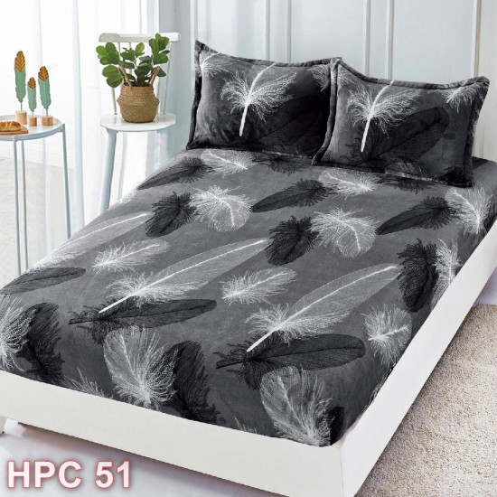 Husa de pat cocolino cu doua fete de perna (cod HPC51)