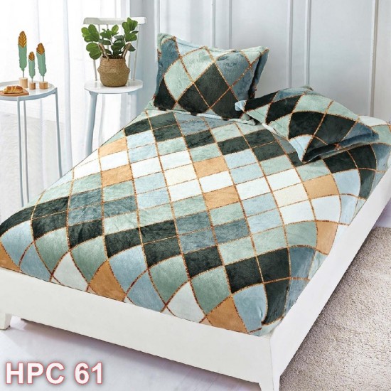 Husa de pat cocolino cu doua fete de perna (cod HPC61)