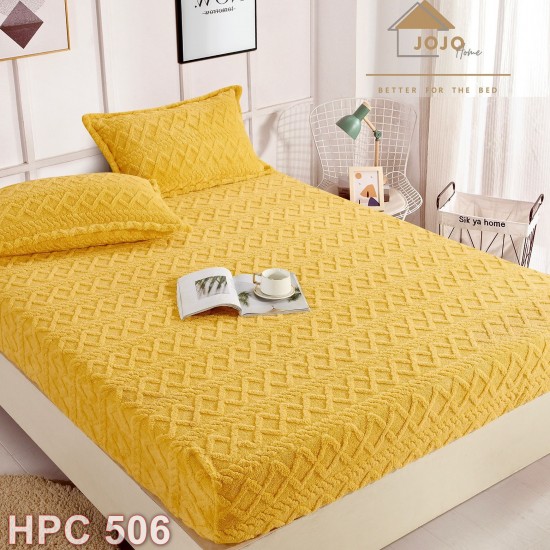 Husa de pat cocolino Tricotaj cu 2 fete de perna (cod HPC506)