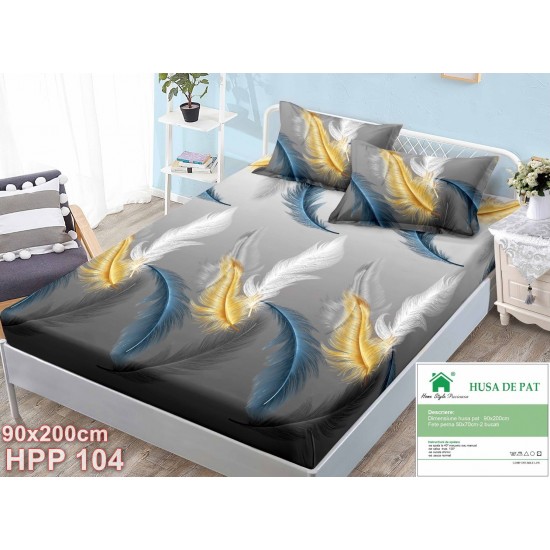 Husa de pat Finet 1 persoana 90x200cm (cod HPP104)