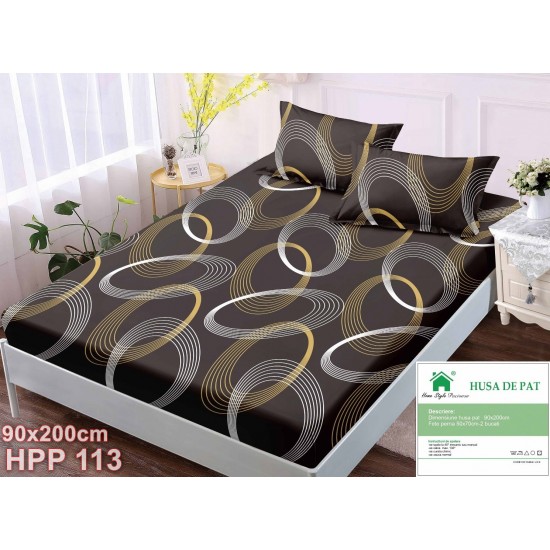Husa de pat Finet 1 persoana 90x200cm (cod HPP113)