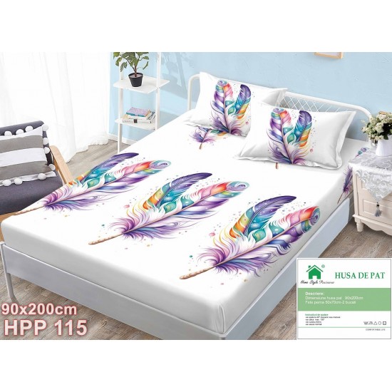 Husa de pat Finet 1 persoana 90x200cm (cod HPP115)