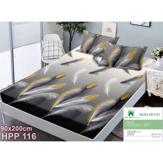 Husa de pat Finet 1 persoana 90x200cm (cod HPP116)