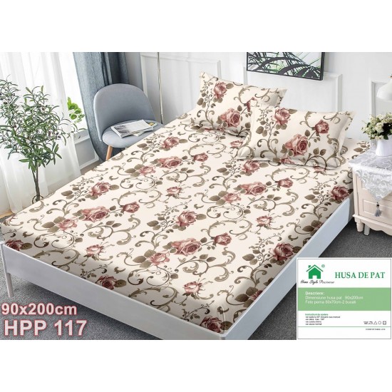 Husa de pat Finet 1 persoana 90x200cm (cod HPP117)
