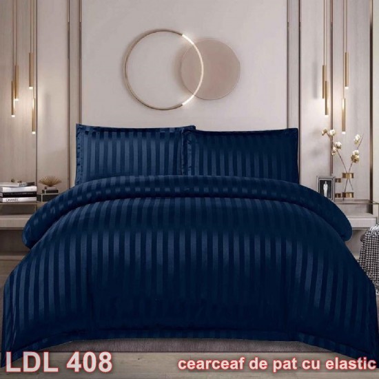 Lenjerie Damasc 4 piese cu elastic (cod LDL408)
