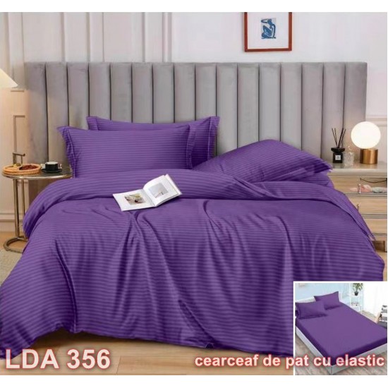 Lenjerie Damasc 6 piese cu elastic (cod LDA356)
