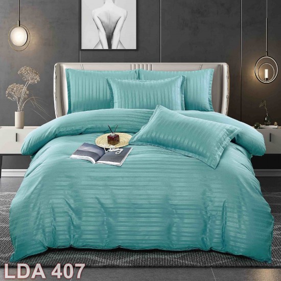 Lenjerie Damasc 6 piese linii late și înguste (cod LDA407)