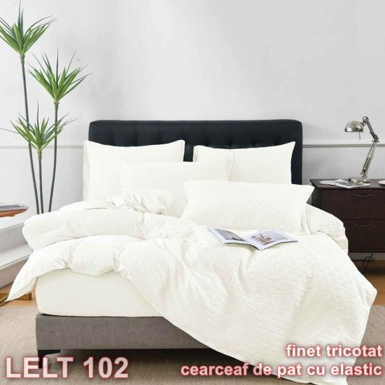 Lenjerie finet model tricotat 4 piese cu elastic (cod LELT 102)