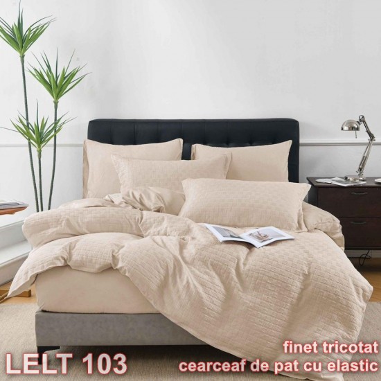 Lenjerie finet model tricotat 4 piese cu elastic (cod LELT 103)