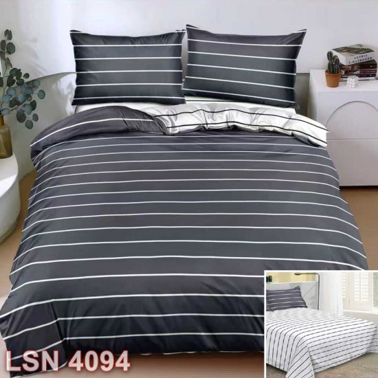 Lenjerie bumbac satinat 4 piese (cod LSN4094)