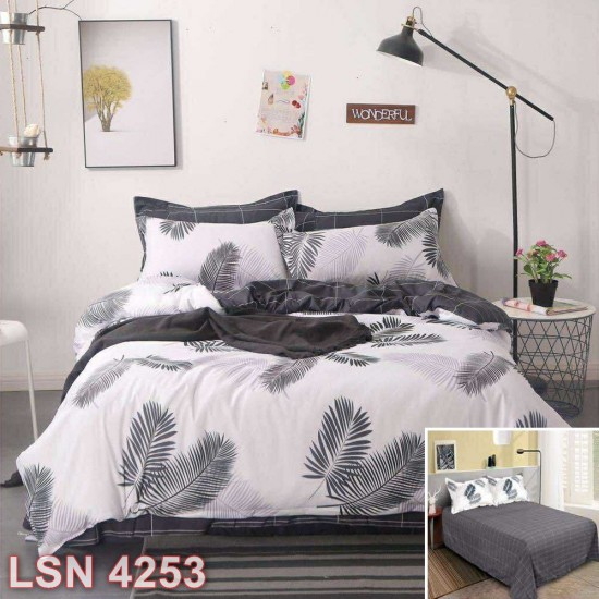 Lenjerie bumbac satinat 4 piese (cod LSN4253)