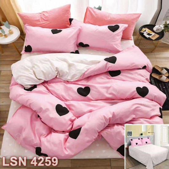 Lenjerie bumbac satinat 4 piese (cod LSN4259)