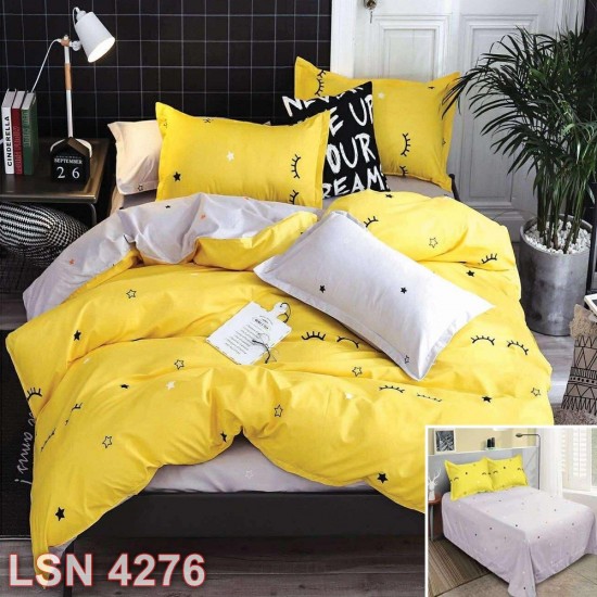 Lenjerie bumbac satinat 4 piese (cod LSN4276)