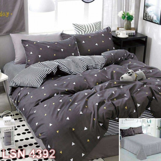 Lenjerie bumbac satinat 4 piese (cod LSN4392)