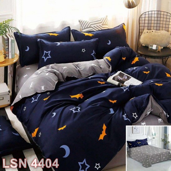 Lenjerie bumbac satinat 4 piese (cod LSN4404)