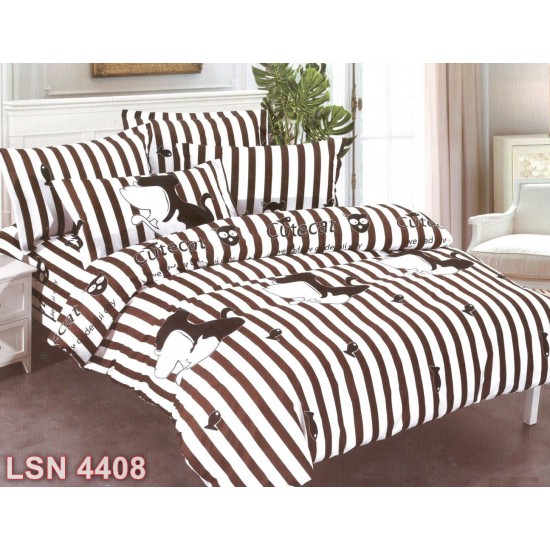 Lenjerie bumbac satinat 4 piese (cod LSN4408)