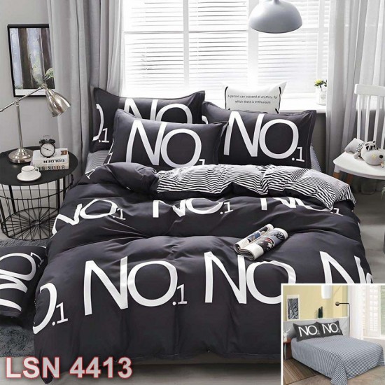 Lenjerie bumbac satinat 4 piese (cod LSN4413)