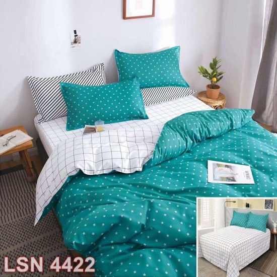 Lenjerie bumbac satinat 4 piese (cod LSN4422)