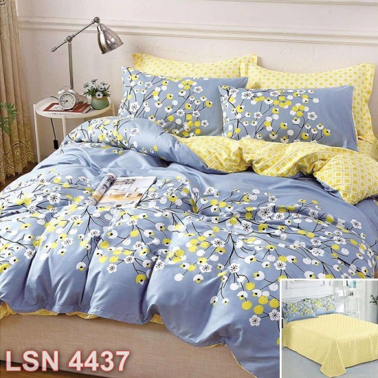 Lenjerie bumbac satinat 4 piese (cod LSN4437)