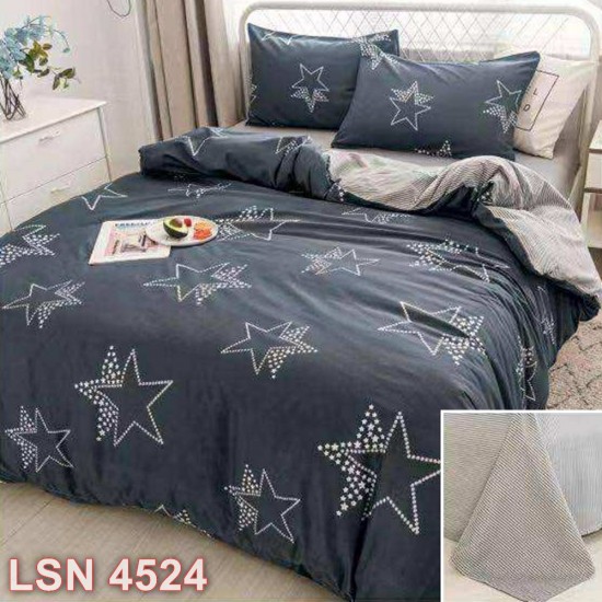 Lenjerie bumbac satinat 4 piese (cod LSN4524)