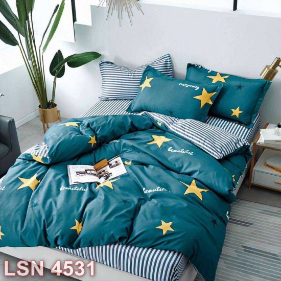 Lenjerie bumbac satinat 4 piese (cod LSN4531)