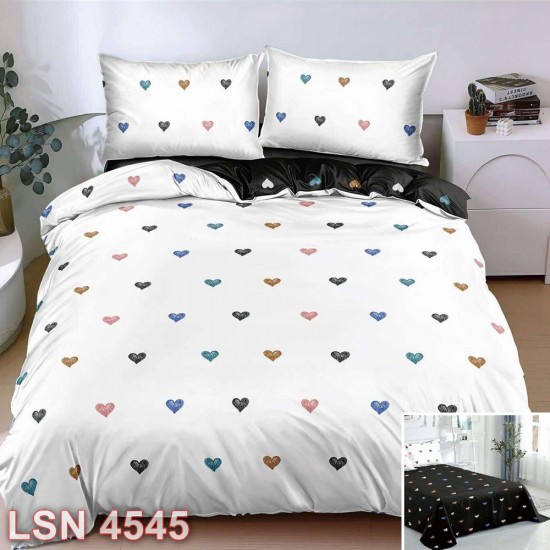 Lenjerie bumbac satinat 4 piese (cod LSN4545)