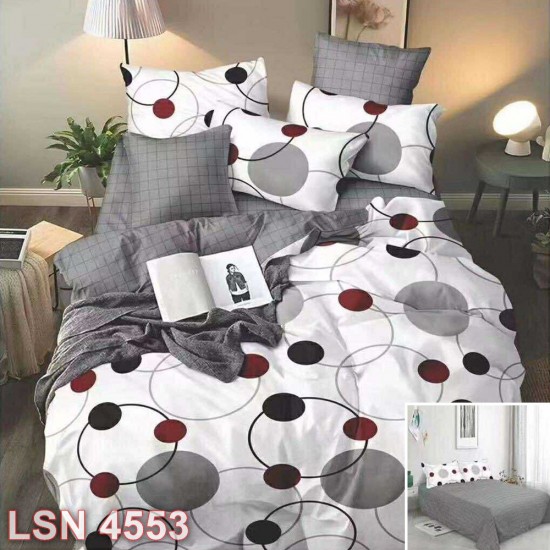 Lenjerie bumbac satinat 4 piese (cod LSN4553)