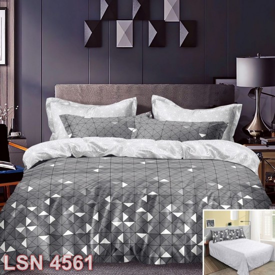 Lenjerie bumbac satinat 4 piese (cod LSN4561)