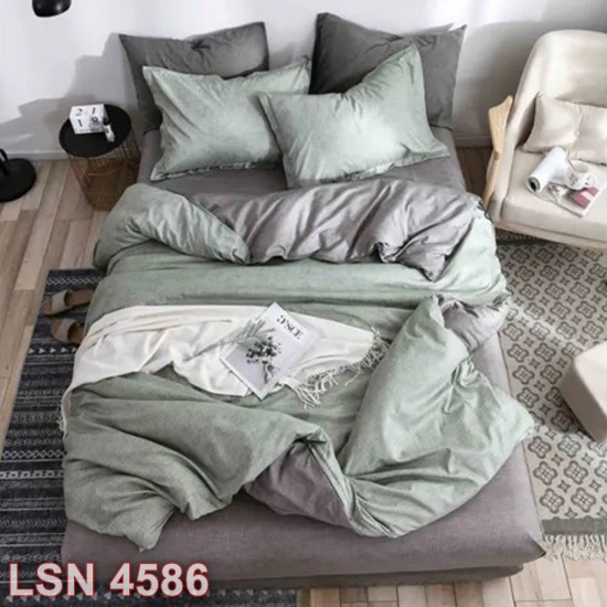 Lenjerie bumbac satinat 4 piese (cod LSN4586)