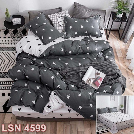 Lenjerie bumbac satinat 4 piese (cod LSN4599)