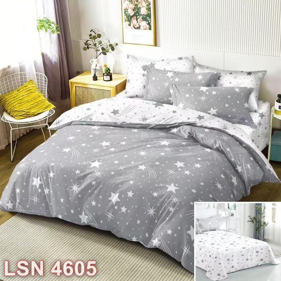 Lenjerie bumbac satinat 4 piese (cod LSN4605)