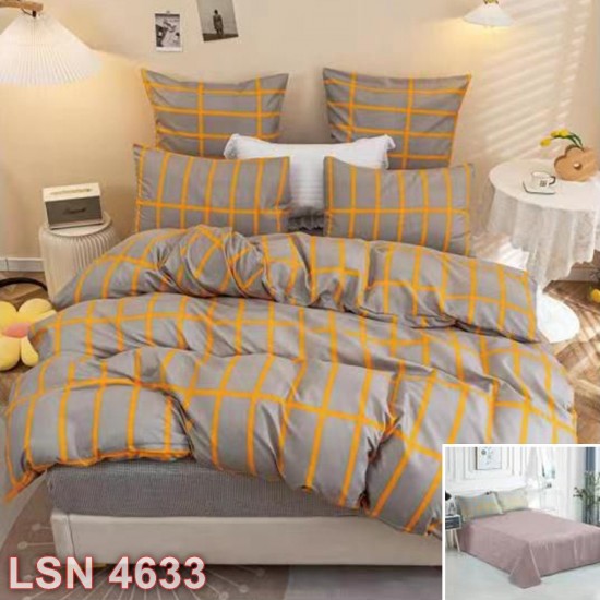 Lenjerie bumbac satinat 4 piese (cod LSN4633)