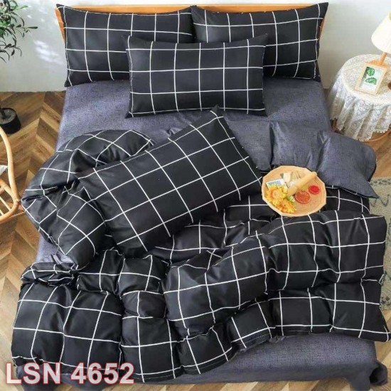 Lenjerie bumbac satinat 4 piese (cod LSN4652)