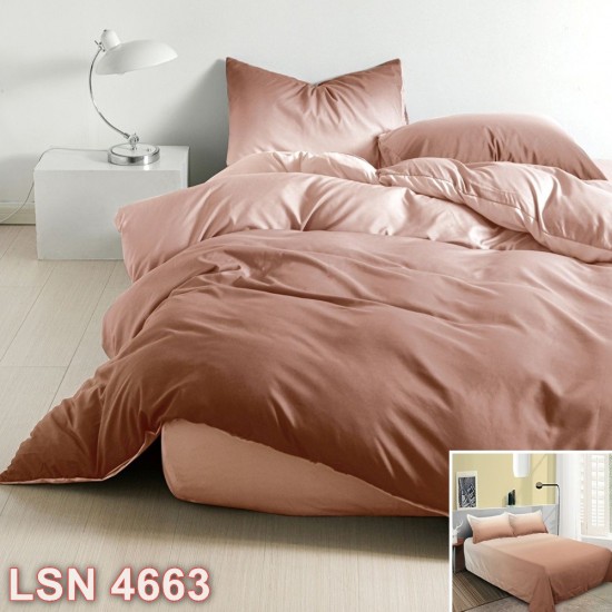 Lenjerie bumbac satinat 4 piese (cod LSN4663)