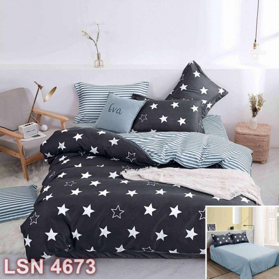 Lenjerie bumbac satinat 4 piese (cod LSN4673)