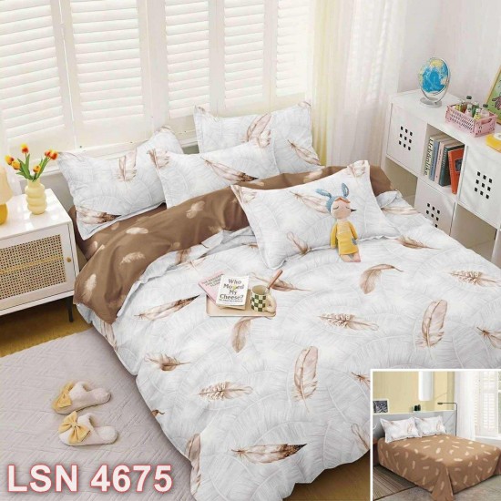 Lenjerie bumbac satinat 4 piese (cod LSN4675)