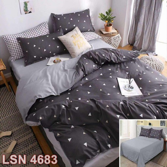 Lenjerie bumbac satinat 4 piese (cod LSN4683)