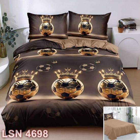 Lenjerie bumbac satinat 4 piese (cod LSN4698)