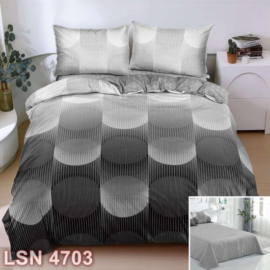 Lenjerie bumbac satinat 4 piese (cod LSN4703)