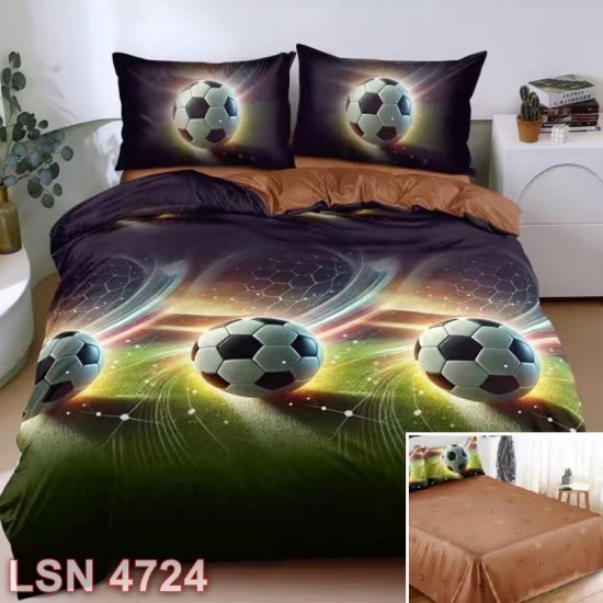 Lenjerie bumbac satinat 4 piese (cod LSN4724)