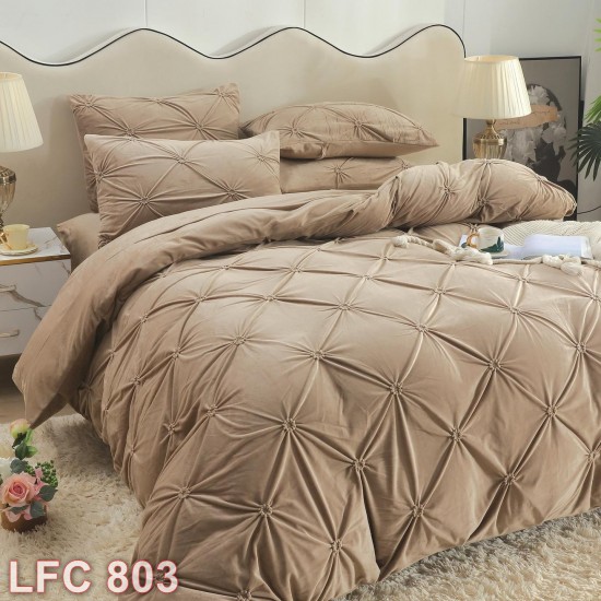 Lenjerie Catifea cu elastic 4 piese cu pliuri  (cod LFC803)