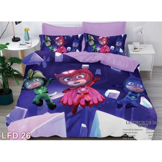 Lenjerie finet 6 piese 3D (cod LFD26)