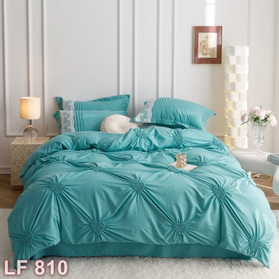 Lenjerie finet 6 piese Uni Deluxe broderie Inima (cod LF810)