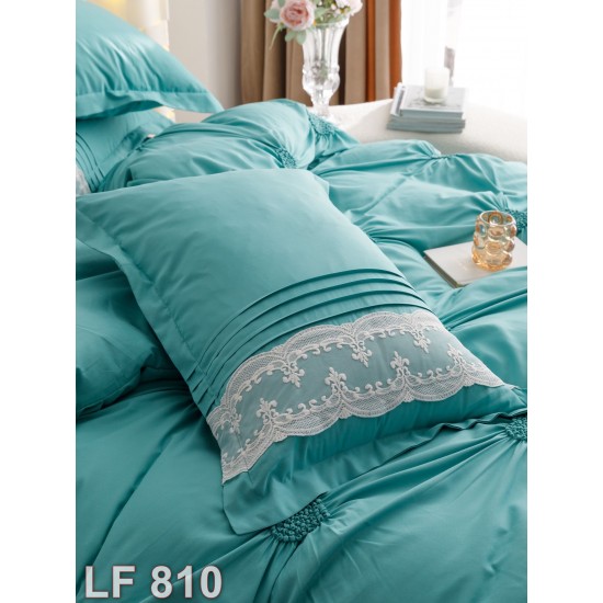 Lenjerie finet 6 piese Uni Deluxe broderie Inima (cod LF810)